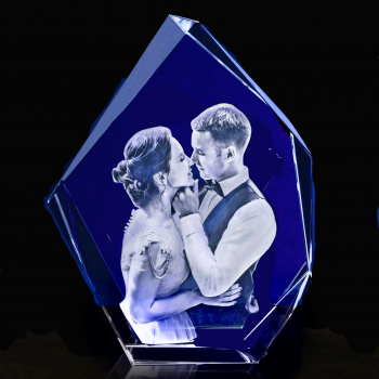 3D Iceberg Diamond Photo Crystal XL (170 x 130 x 60mm)