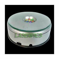 Rotating LED Light Base for Crystal